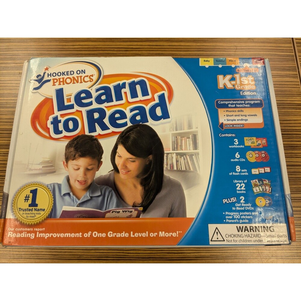 HOOKED ON PHONICS Learn To Read K To 1st GRADE EDITION 4-7 Years 2007